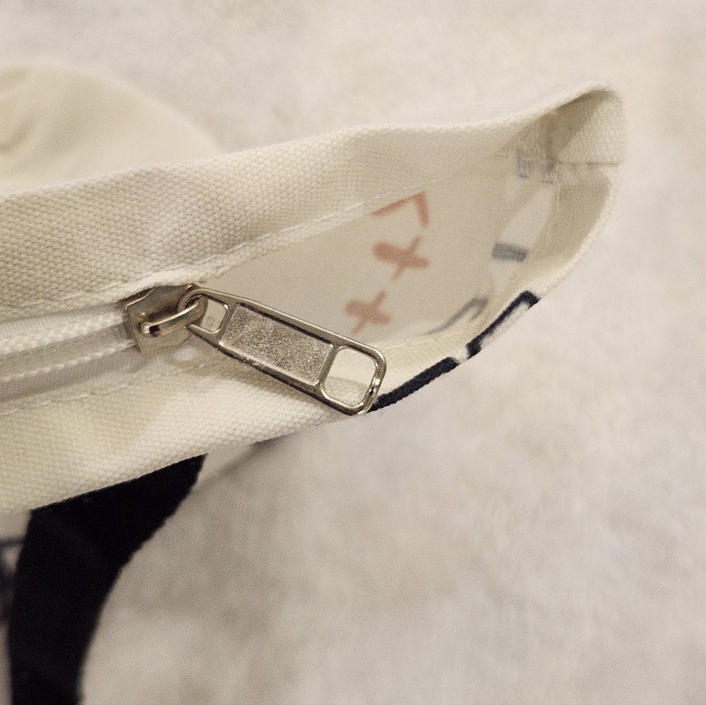 Hello Kitty White Tote with Black Handles and Red Accents - Picture 3 of 4